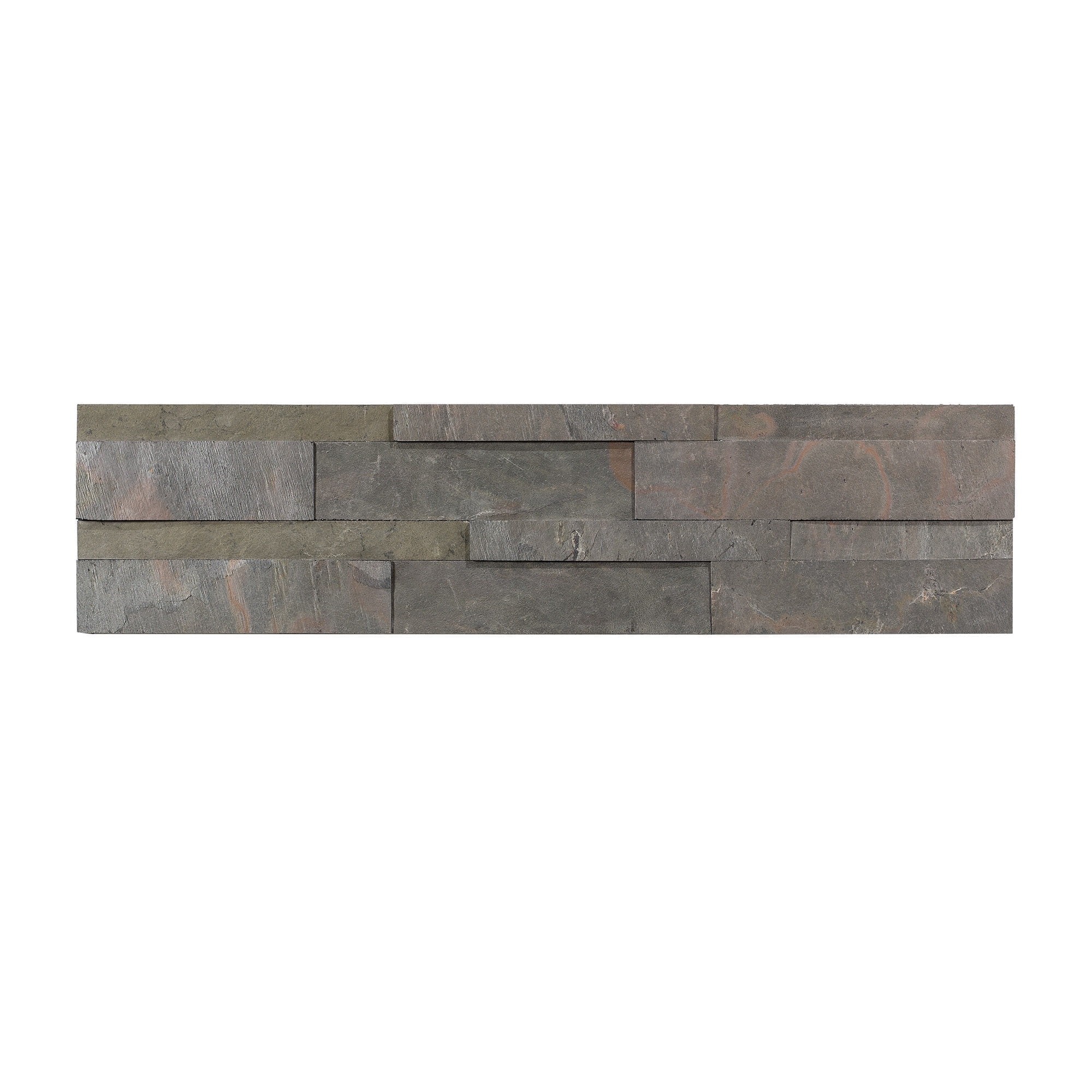 Kilnstone Gray Peel and Stick Real Stone Wall Tile