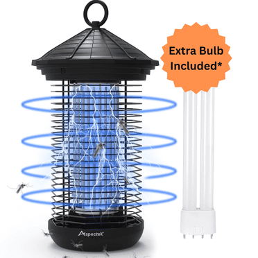Aspectek 20W Electric Light Bug Zapper and UV Light Fly Killer with Replacement Bulbs for Insects