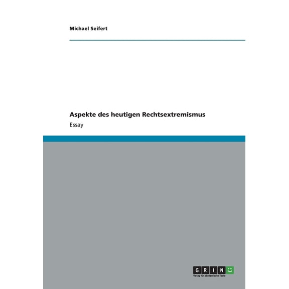 Aspekte des heutigen Rechtsextremismus (Paperback)
