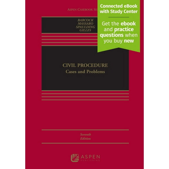 Aspen Casebook Civil Procedure: Cases and Problems [Connected eBook with Study Center], (Hardcover)