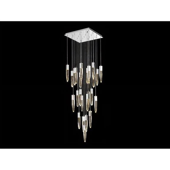 Aspen Chrome 28-Inch LED Flush Mount