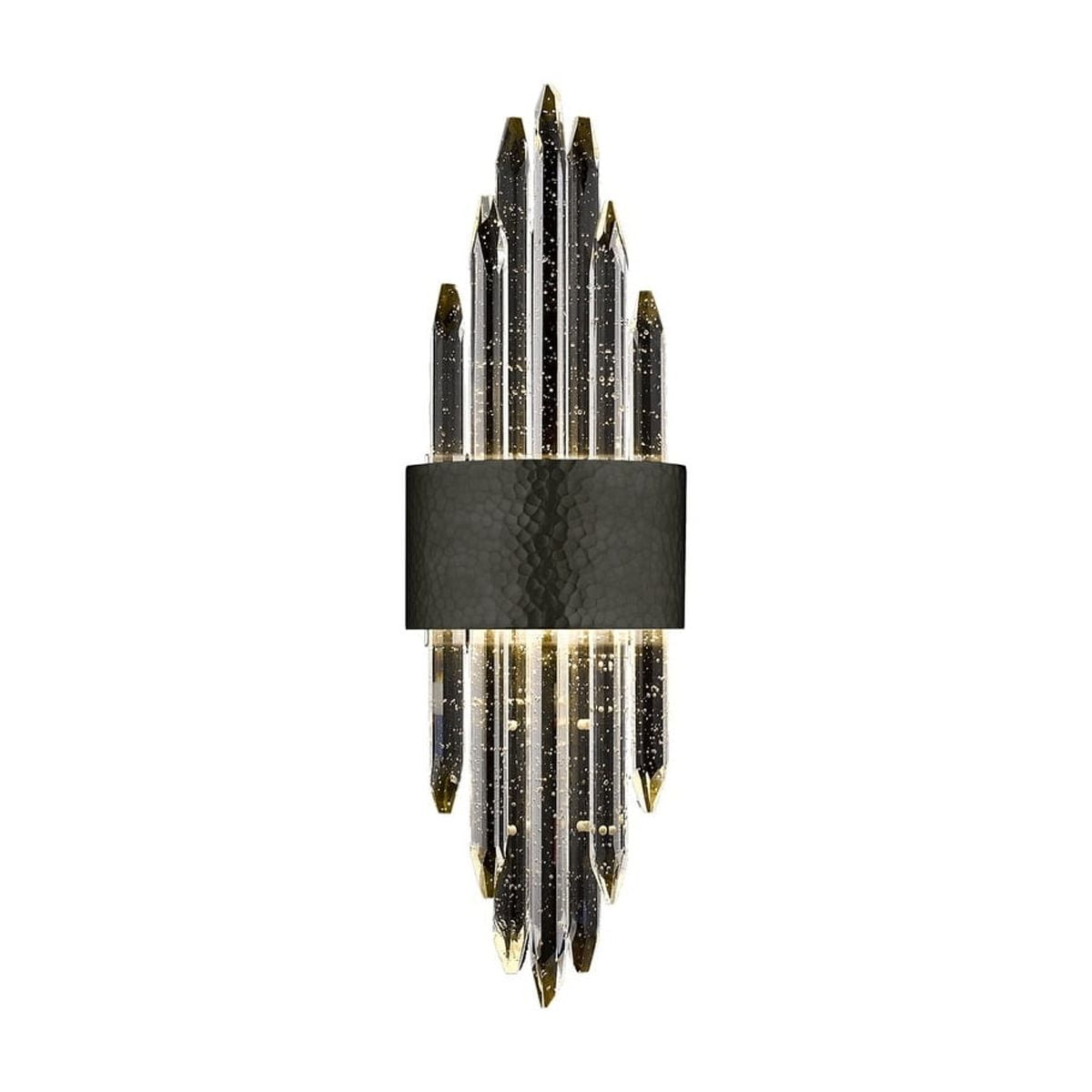 Aspen Hammered Dark Bronze Dimmable Wall Sconce