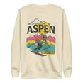 thumbnail image 1 of Aspen Colorado Retro 80s Ski Unisex Premium Sweatshirt (Bone, 3XL), 1 of 2