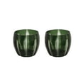 thumbnail image 1 of Aspen Creative 16009-2 Green Glass Votive Candle Holder 4-1/4" Diameter x 4" Height, 2 Pack, 1 of 1