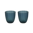 thumbnail image 1 of Aspen Creative 16012-2 Blue Glass Votive Candle Holder 3-3/4" Diameter x 4-1/4" Height, 2 Pack, 1 of 1
