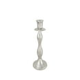 thumbnail image 1 of Aspen Creative 16303-21, Nickel Aluminum Decorative Candle Holder, 4" D x 12", 1 of 3