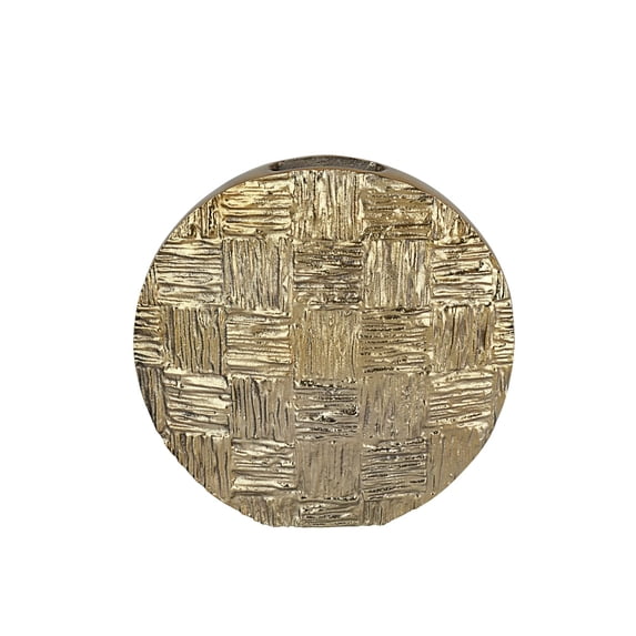 Aspen Creative 17008-11, Gold Aluminum Solid Vase, Home Décor, 2-3/4" L x 11-1/4" W x 11" H