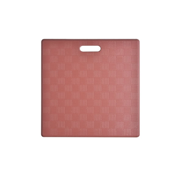 Aspen Creative 18001-41 Anti-Fatigue, Ergonomically Engineered, Non-Toxic, Non-Slip, Waterproof, All-Purpose PU Floor Mat, Basket Weave Pattern, 20" x 20" x .62" thickness, Marsala Color (1 Pack)