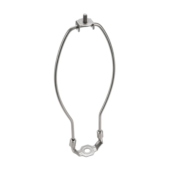 Aspen Creative 20006-2 10" Lamp Harp with Saddle, Satin Nickel