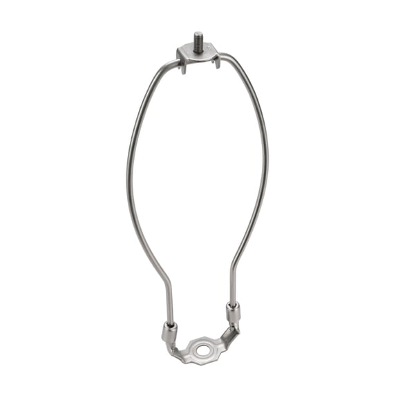 Aspen Creative 20006-2 10" Lamp Harp with Saddle, Satin Nickel