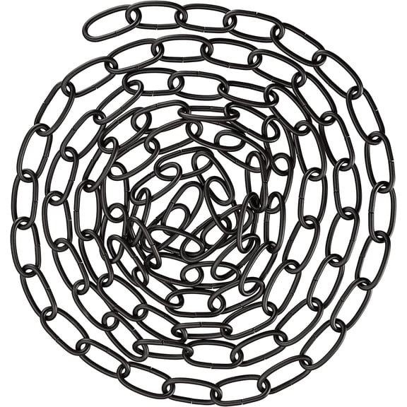 Aspen Creative 21106-81,Steel 10 Feet Heavy Duty Chain for Hanging Up Maximum Weight 50 Pounds-Lighting Fixture/Swag Light/Plant in Oil Rubbed Bronze.9 Gauge.