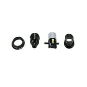 Aspen Creative 21314-11, Push Through Phenolic Lamp Socket in Black