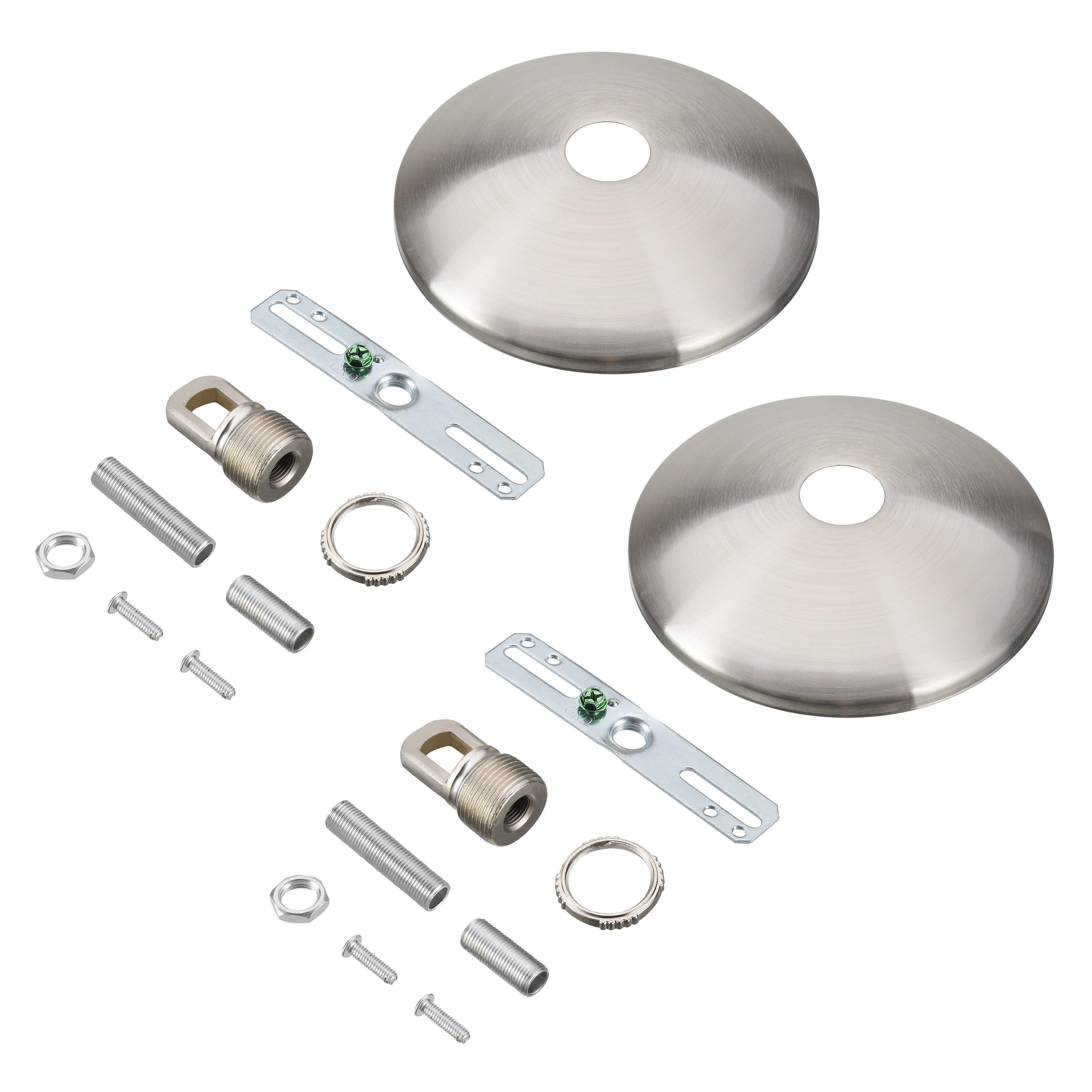 Brushed Nickel Contemporary Chandelier Fixture Canopy Kit, 5" Diameter