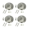 thumbnail image 1 of Aspen Creative 21523-14 Modern Light Fixture Canopy Kit, 5" Diameter with Collar Loop, 7/16" Center Hole, Brushed Nickel, 4 Pack, 1 of 4