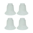 thumbnail image 1 of Aspen Creative 23008-4, Transitional Style Replacement Bell Shaped Faux Alabaster Glass Shade, 2 1/4" Fitter Size, 4 3/4" high x 5 1/2" diameter, 4 Pack, 1 of 6