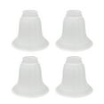thumbnail image 1 of Aspen Creative 23033-4, Transitional Style Replacement Bell Shaped Frosted Glass Shade, 2 1/4" Fitter Size, 4 1/2" high x 5 1/2" diameter, 4 Pack, 1 of 6