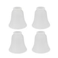 thumbnail image 1 of Aspen Creative 23046-4 Transitional Style Bell Shaped Frosted Replacement Glass Shade, 1 of 6