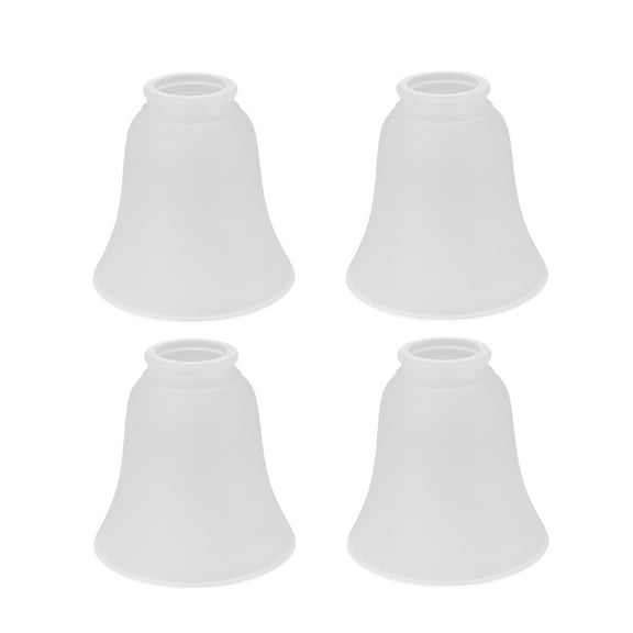 Aspen Creative 23046-4 Transitional Style Bell Shaped Frosted Replacement Glass Shade