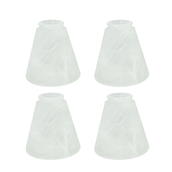 Aspen Creative 23047-4 Transitional Style Frosted Replacement Glass Shade, 2-1/8" Fitter Size, 4-3/4" high x 4-3/4" diameter, 4 Pack