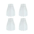 thumbnail image 1 of Aspen Creative 23056-4 Clear Transitional Style Replacement Glass Shade, 2-1/4" Fitter Size, 4-7/8" high x 3-7/8" diameter, 4 Pack, 1 of 6