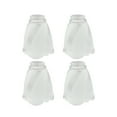 thumbnail image 1 of Aspen Creative 23058-4 Clear & Frosted Transitional Style Replacement Glass Shade, 2-1/4" Fitter Size, 5-5/8" high x 4-3/4" diameter, 4 Pack, 1 of 6