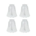 thumbnail image 1 of Aspen Creative 23063-4 Clear & Frosted Transitional Style Replacement Glass Shade, 2-1/4" Fitter Size, 4-7/8" high x 4-3/4" diameter, 4 Pack, 1 of 6