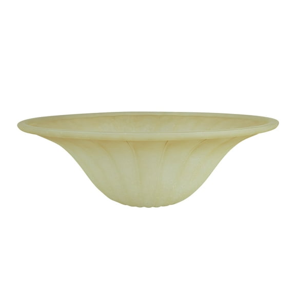 Aspen Creative 23092-01 Amber Transitional Style Replacement torchiere Glass Shade