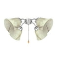 thumbnail image 1 of Aspen Creative 23108-4 Transitional Style Replacement Alabaster Glass Shade with Hand Painted Veins, 2-1/8" Fitter Size, 4-3/4" high x 5-3/8" diameter, 4 Pack, 1 of 6