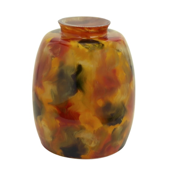 Aspen Creative 23110-1 Transitional Style Replacement Art Glass Shade, 2-1/8" Fitter Size, 5-1/4" high x 3-7/8" diameter, 1 Pack