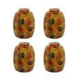thumbnail image 1 of Aspen Creative 23110-4 Transitional Style Replacement Art Glass Shade, 2-1/8" Fitter Size, 5-1/4" high x 3-7/8" diameter, 4 Pack, 1 of 6