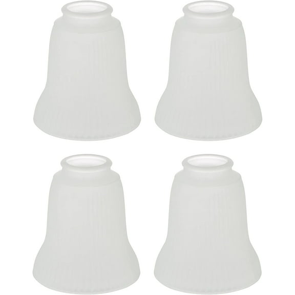 Aspen Creative 23162-4 Transitional Frosted Ceiling Fan Replacement Glass Shade.2-1/8"Fitter,4-1/2"Diameter x 5"Height.4 Pack