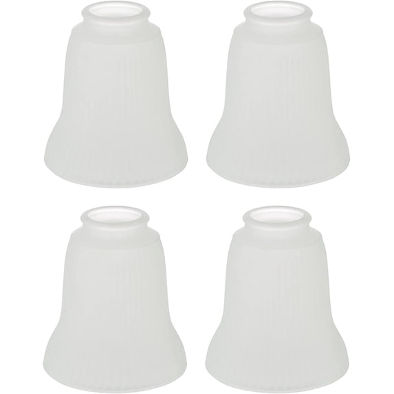 Aspen Creative 23162-4 Transitional Frosted Ceiling Fan Replacement Glass Shade.2-1/8"Fitter,4-1/2"Diameter x 5"Height.4 Pack