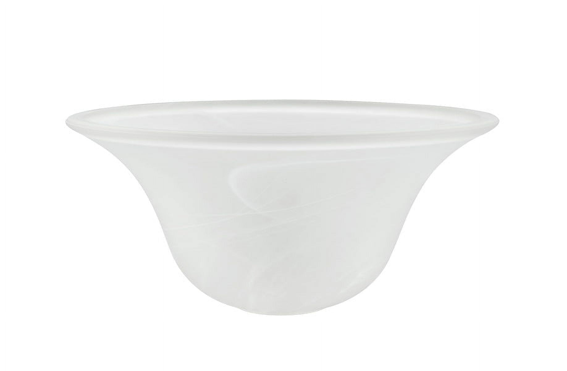 Frosted Glass Replacement Shade for Torchiere Lamp, 9.63" Diameter