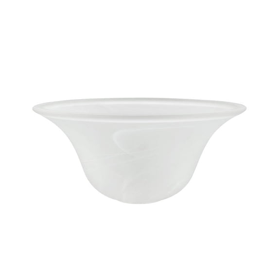 Aspen Creative 23505-01 Frosted Glass Shade for Medium Base Socket Torchiere Lamp, Swag Lamp ,Pendant, Island Fixture.9-5/8" Diameter x 4-1/8" Height.