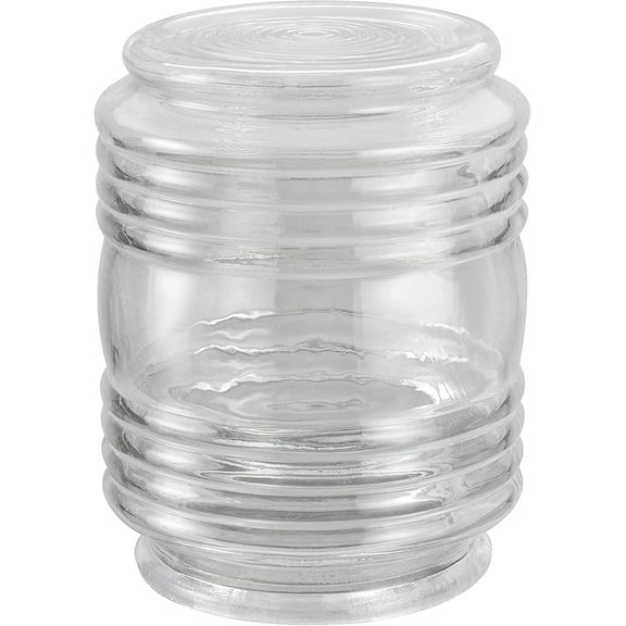 Aspen Creative 23603-01, Replacement Clear Jelly Jar Glass Shade,Use For Indoor And Outdoor, 3-34"Dia x 4-7/8"H / Fitter 2-5/8