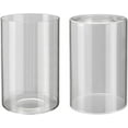 thumbnail image 1 of Aspen Creative 23616-02,Clear Cylinder Glass Shade. 3-1/2"Dia x 5-1/2"H / Center Hole:42mm.Set of 2., 1 of 7