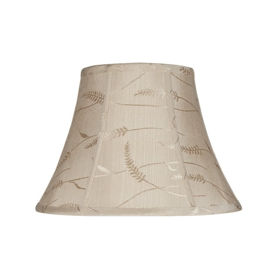 Aspen Creative 30092 Transitional Bell Shape Spider Construction Lamp Shade in Oatmeal, 13" wide (7" x 13" x 9 1/2")