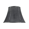 thumbnail image 1 of Aspen Creative 30096 Transitional Bell Shape Spider Construction Lamp Shade in Grey Black, 13" wide (7" x 13" x 9 1/2"), 1 of 4