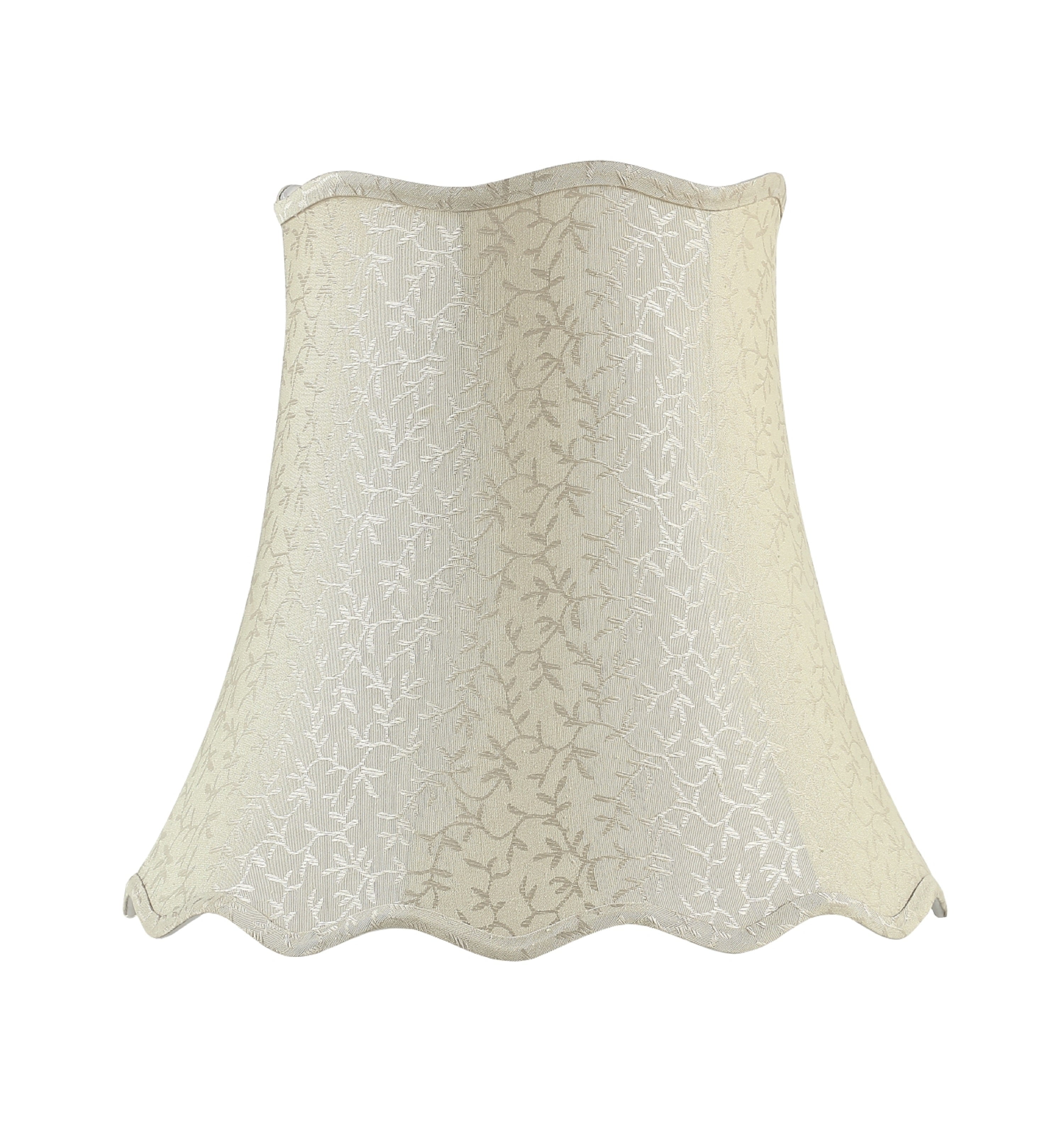 Aspen Creative 30501 Transitional Bell Shape Spider Construction Lamp Shade in Beige, 16" wide (10" x 16" x 15")