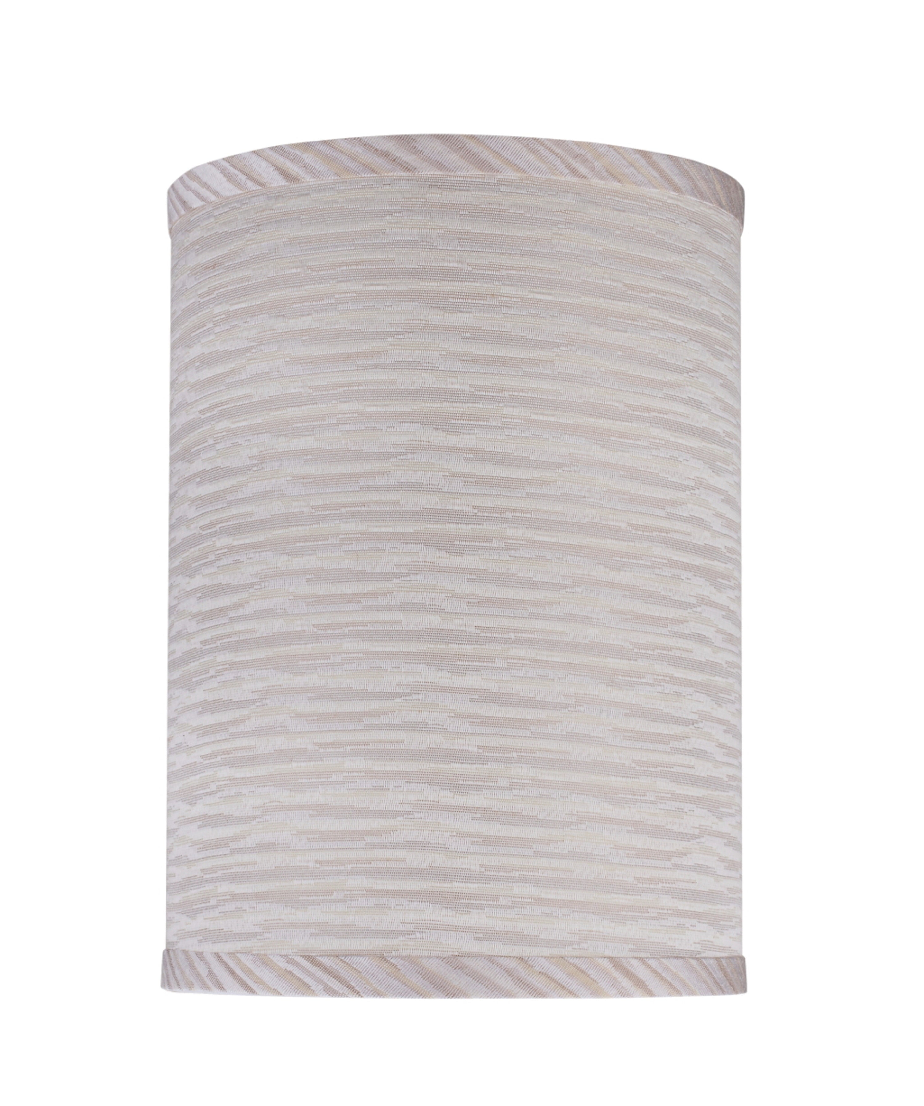 Striped Textured Fabric Drum Lamp Shade, 8" x 11"