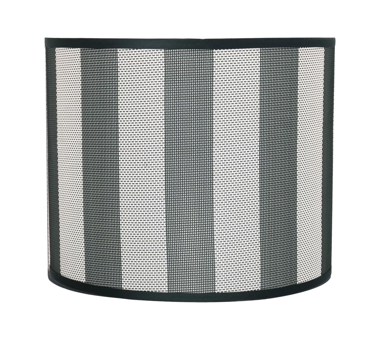 Aspen Creative 31091 Transitional Drum (Cylinder) Shaped Spider Construction Lamp Shade in Hunter Green & White Striped, 12" wide (12" x 12" x 10")