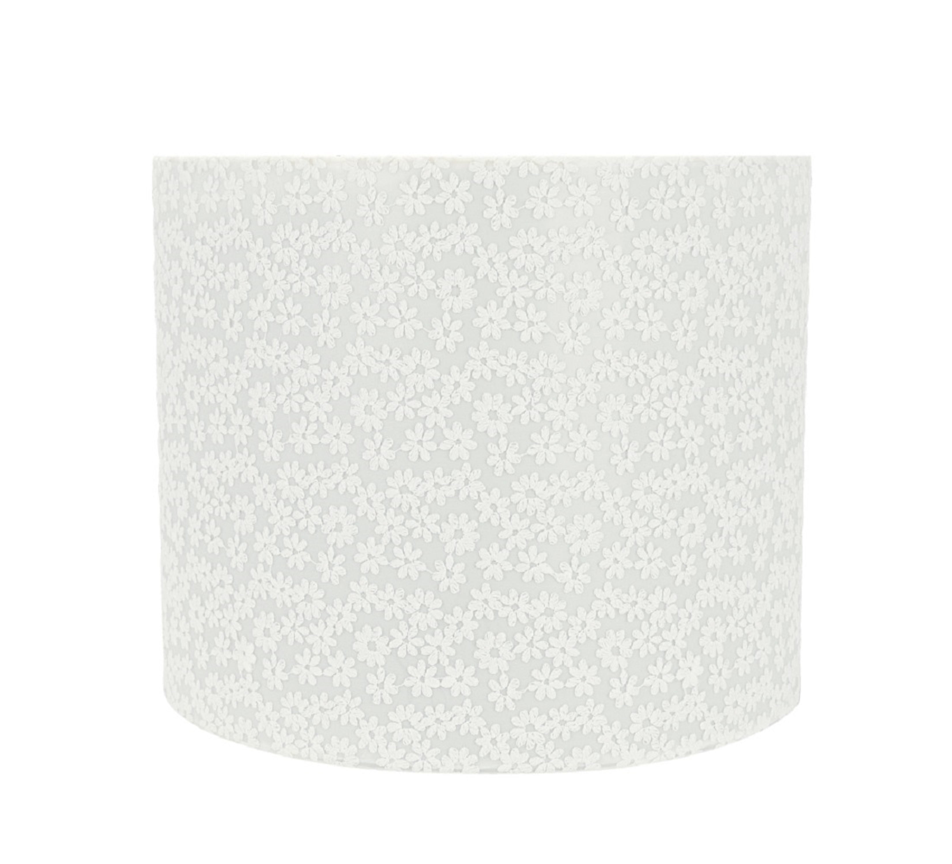 Aspen Creative 31094 Transitional Drum (Cylinder) Shaped Spider Construction Lamp Shade in White, 12" wide (12" x 12" x 10")