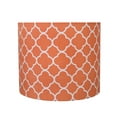 thumbnail image 1 of Aspen Creative 31096 Transitional Drum (Cylinder) Shaped Spider Construction Lamp Shade in Orange, 12" wide (12" x 12" x 10"), 1 of 5