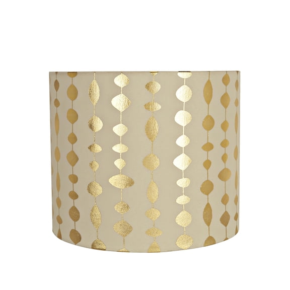 Aspen Creative 31097 Transitional Drum (Cylinder) Shaped Spider Construction Lamp Shade in Beige, 12" wide (12" x 12" x 10")