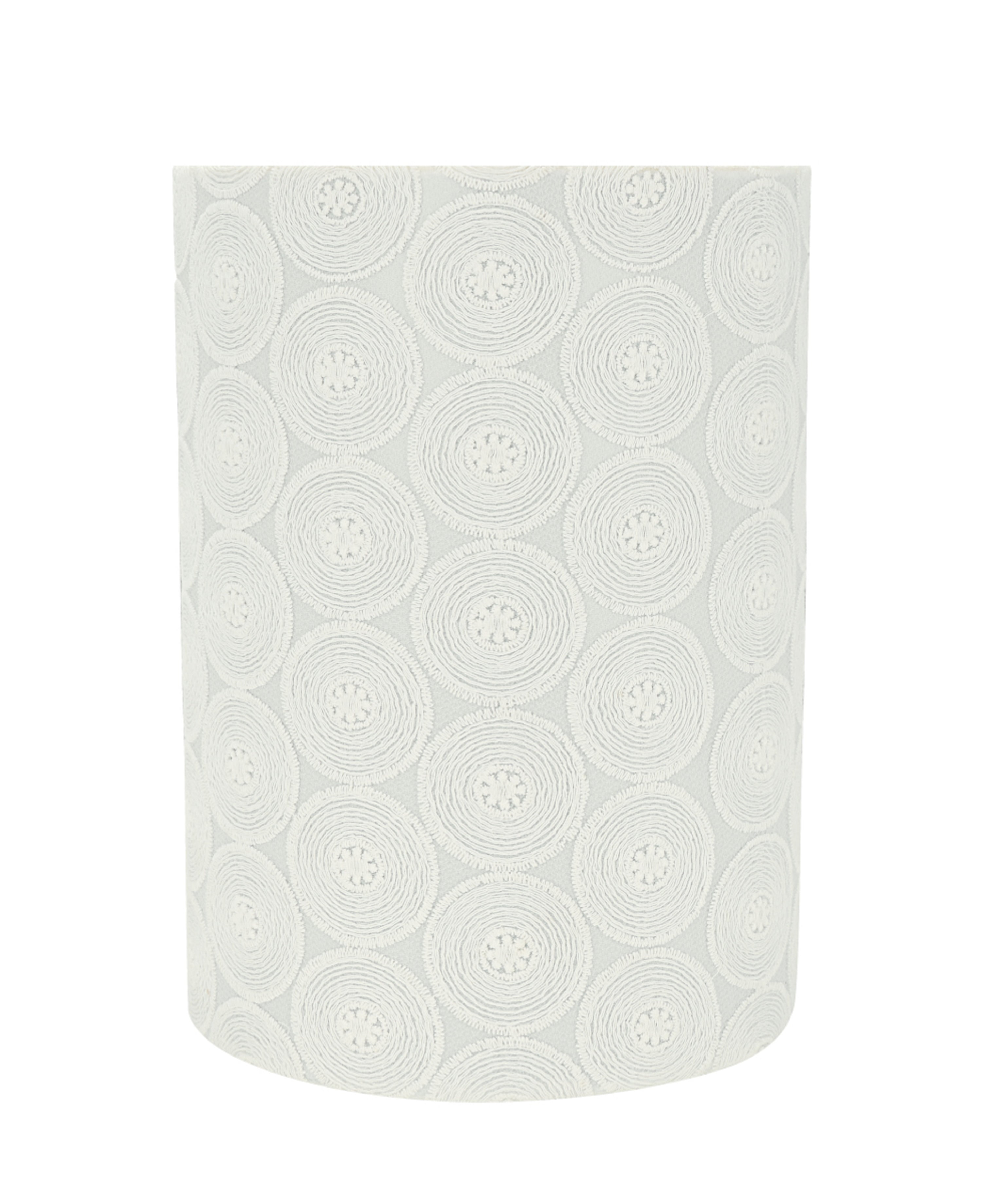 Aspen Creative 31126 Transitional Drum (Cylinder) Shaped Spider Construction Lamp Shade in White, 8" wide (8" x 8" x 11")