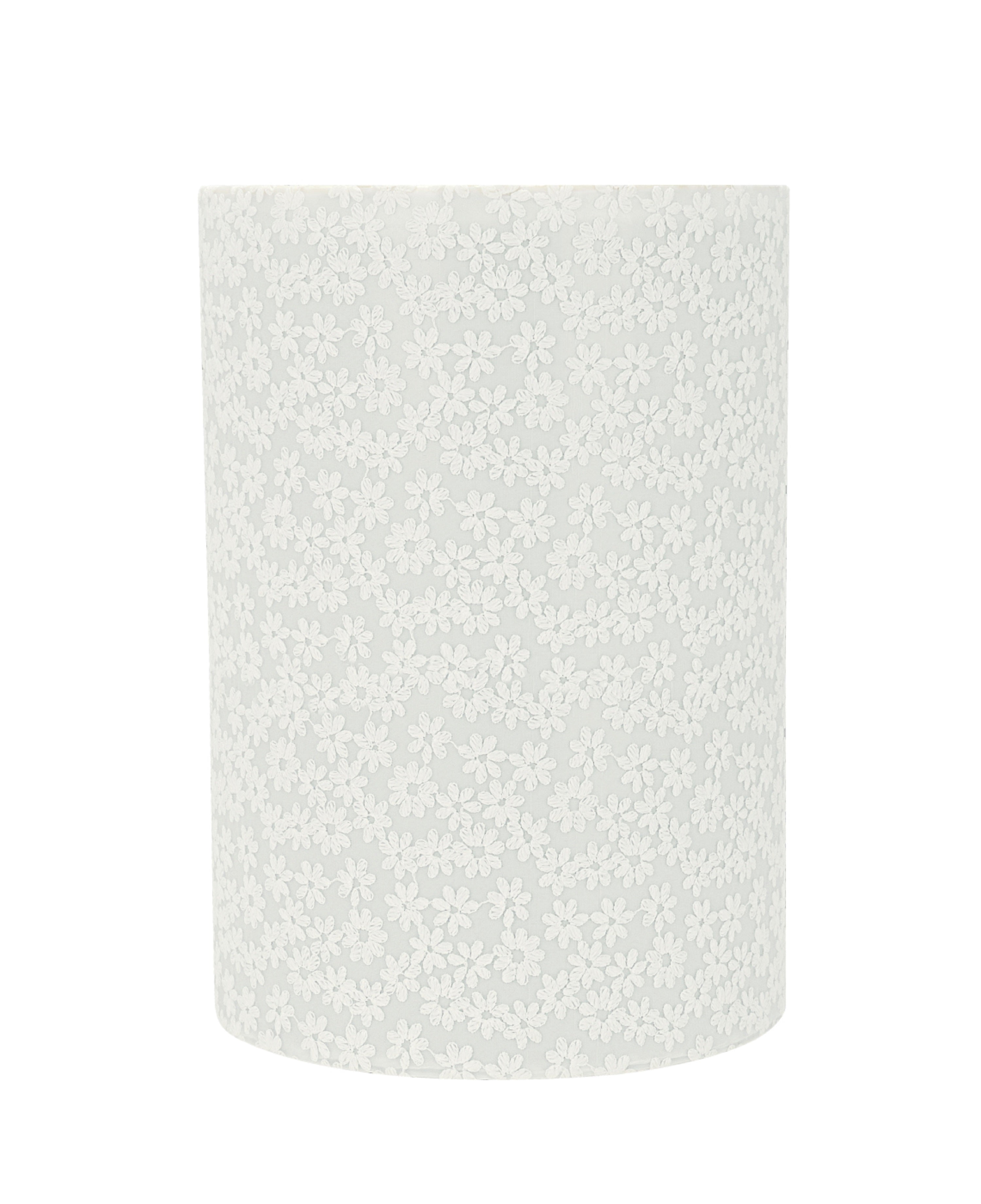 Aspen Creative 31127 Transitional Drum (Cylinder) Shaped Spider Construction Lamp Shade in White, 8" wide (8" x 8" x 11")