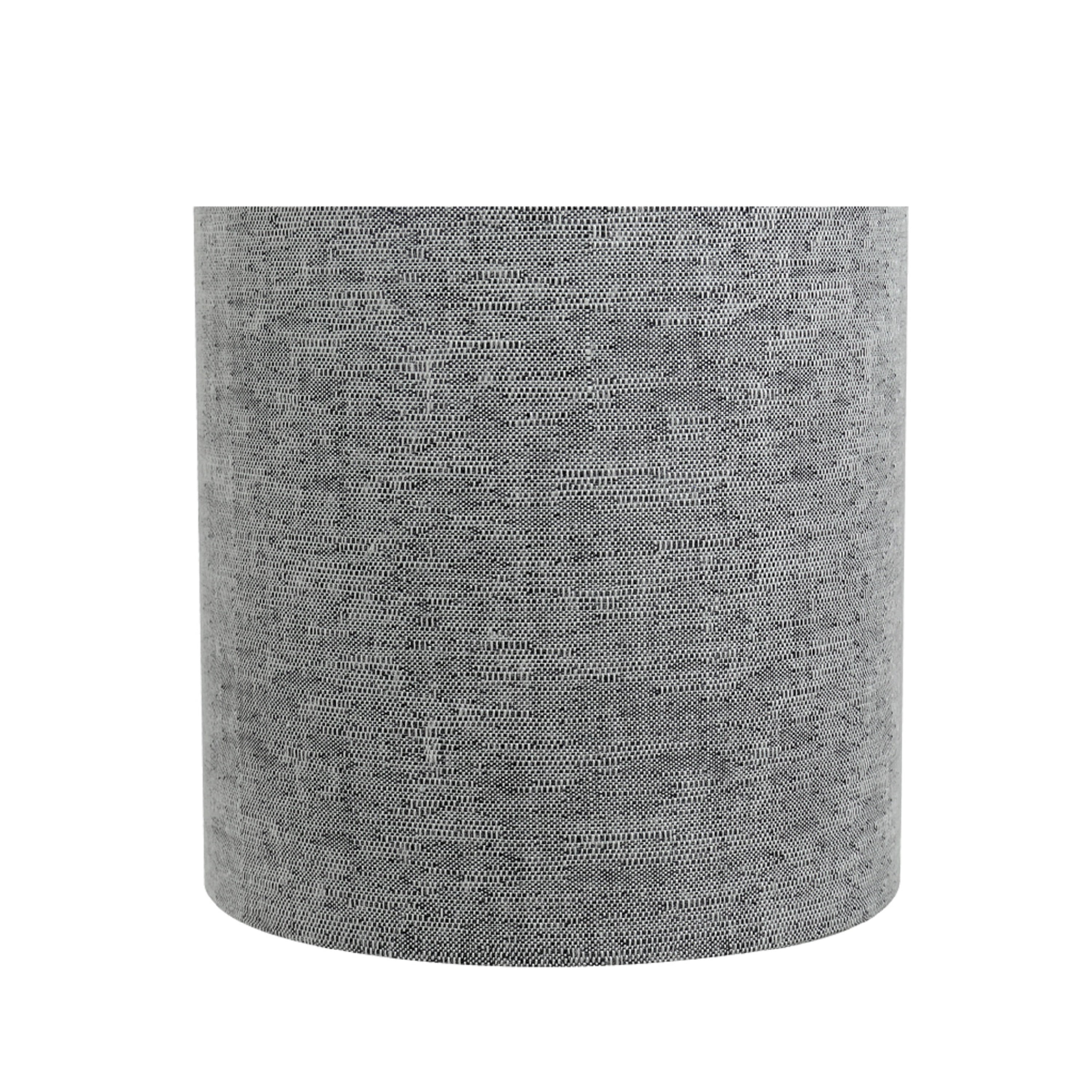 Aspen Creative 31191 Transitional Drum (Cylinder) Shaped Clip-on Construction Lamp Shade in Grey, 5" Wide (5" x 5" x 5")