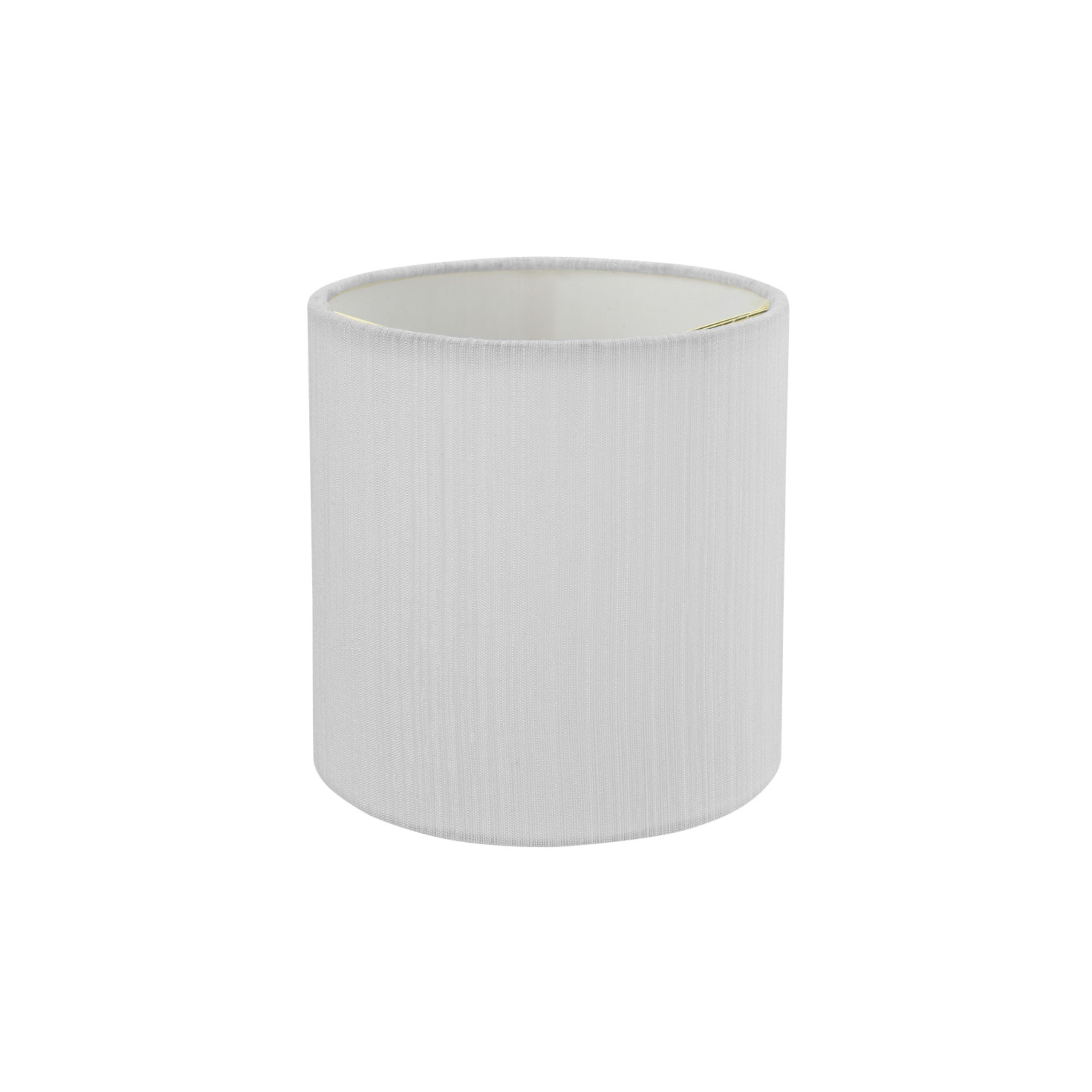 Aspen Creative 31192 Transitional Drum (Cylinder) Shaped Clip-On Construction Lamp Shade in Eggshell, 5" wide (5" x 5" x 5")