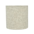 thumbnail image 1 of Aspen Creative 31196 Transitional Drum (Cylinder) Shaped Clip-On Construction Lamp Shade in Beige, 5" wide (5" x 5" x 5"), 1 of 6
