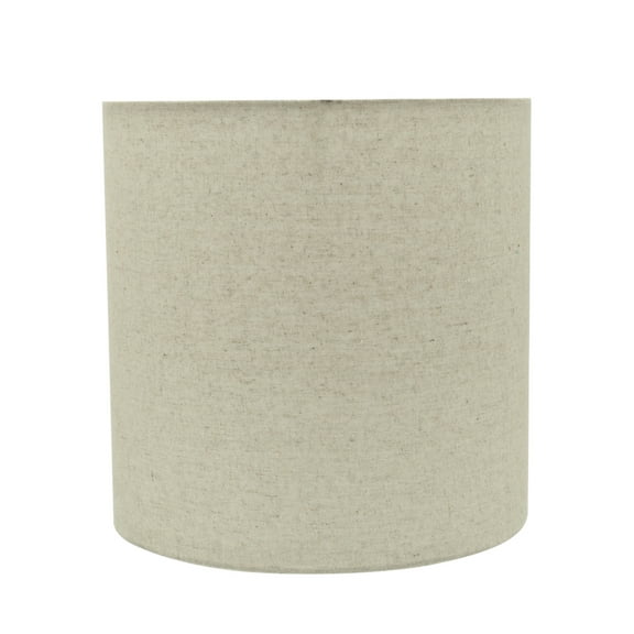 Aspen Creative 31226 Transitional Drum (Cylinder) Shaped Spider Construction Lamp Shade in Light Grey, 8" wide (8" x 8" x 8")